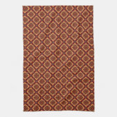 Vintage Boho Blumenmuster Geschirrtuch (Vertikal)