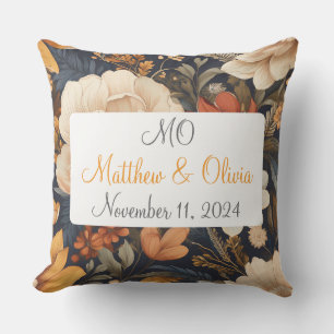 Vintage Boho Blumenmuster Hochzeitsgeschenk Kissen