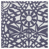 Vintage-Boho-Blumenmuster Stoff (Nahaufnahme)