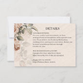 Vintage Boho Botanical Details Rustic Terracotta RSVP Karte (Vorderseite)