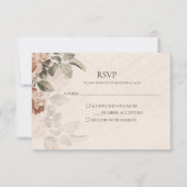 Vintage Boho Botanisch RSVP Rustikal Terrakotta Karte (Vorderseite)