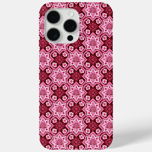 Vintage Boho-Chic-Blumenmuster Case-Mate iPhone Hülle (Rückseite)