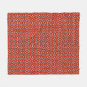 Vintage Boho Chic Blumenmuster Fleecedecke (Vorderseite (Horizontal))