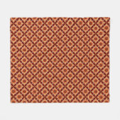 Vintage Boho Chic Blumenmuster Fleecedecke (Vorderseite (Horizontal))