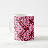 Vintage Boho Chic Blumenmuster Kaffeetasse (Vorderseite Links)