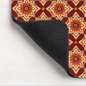 Vintage Boho-Chic Blumenmuster Mousepad (Ecke)