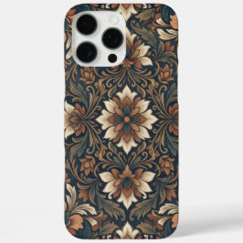 Vintage Boho Damast Floral Medaillon Muster iPhone 16 Pro Max Hülle