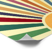 Vintage-Boho-Farben Poster (Ecke)