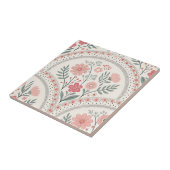 Vintage Boho Floral Botanisch Fliese (Seite)
