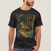 Vintage Boho Frosch Wald Forst T-Shirt (Vorderseite)