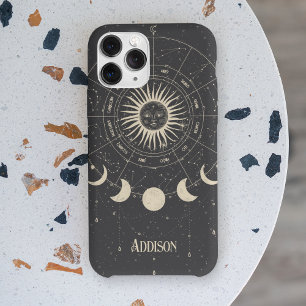 Vintage Boho Himmels-Zodiakus-Sonne-Mondphase Case-Mate iPhone Hülle