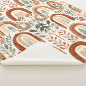 Vintage Boho Regenbogen  Sherpadecke (3/4)