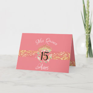 Vintage Boho Roségoldene rustikale Quinceañera Spa Einladung