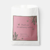 Vintage boho schicke Hochzeit danke Geschenktütchen (Vorderseite)