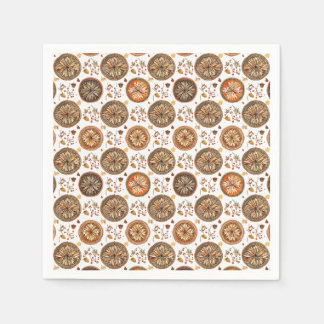 Vintage Boho Sonnenstrahlen-Medaillon Blumenmuster Serviette