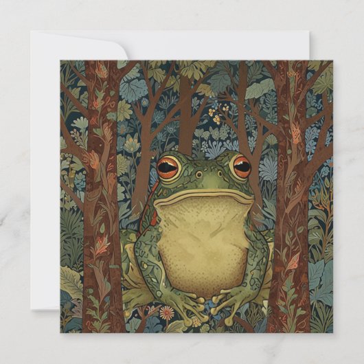 Vintage Boho Wald Frosch (Vorderseite)