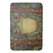 Vintage Boho Wald Frosch Badematte (Vorderseite Vertikal)