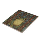 Vintage Boho-Wald-Frosch Fliese (Seite)