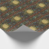 Vintage Boho-Wald-Frosch Geschenkpapier (Ecke)