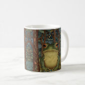 Vintage Boho-Wald-Frosch Kaffeetasse (VorderseiteRechts)