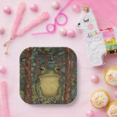 Vintage Boho-Wald-Frosch Pappteller (Party)