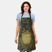 Vintage Boho-Wald-Frosch Schürze (Getragen)