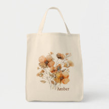 Vintage Boho Wildblumen Botanisches Monogramm