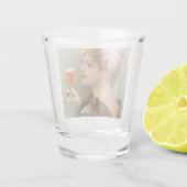 Vintage bohobamische Retro Schnapsglas (Rückseite)