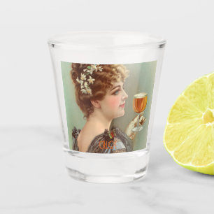 Vintage bohobamische Retro Schnapsglas