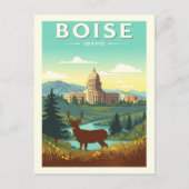 Vintage Boise Idaho Postkarte (Vorderseite)