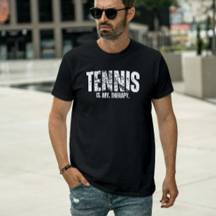 Vintage Bold Tennis ist meine Therapie T-Shirt