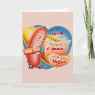 Vintage-Bologna-Valentinstag-Grußkarte Feiertagskarte
