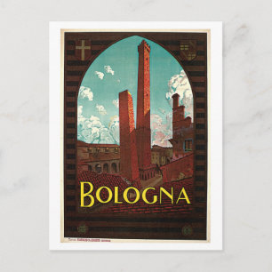 Vintage Bolognazwanziger jahre italienische Postkarte