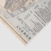 Vintage Bombay map Seidenpapier (Ausschnitt)