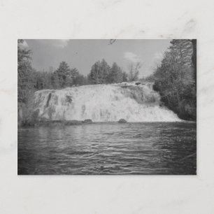 Vintage Bond Falls, Oberes Michigan Peninsula Postkarte