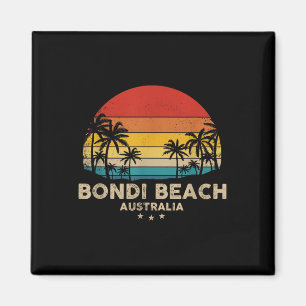 Vintage Bondi Beach - Australien Strand Souvenir  Magnet