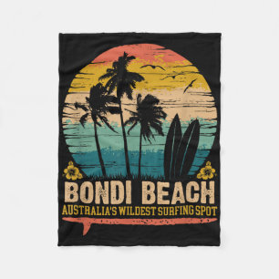 Vintage Bondi Beach, Australiens wildester Surfort Fleecedecke