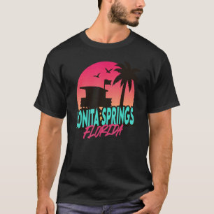 Vintage Bonita Springs Beach Florida Palm Trees Fl T-Shirt