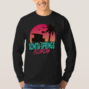 Vintage Bonita Springs Beach Florida Palm Trees Fl T-Shirt