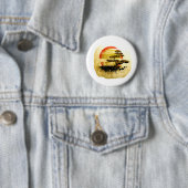 Vintage Bonsaisgrafischer Grunge-Blick mit Sun Button (Beispiel)