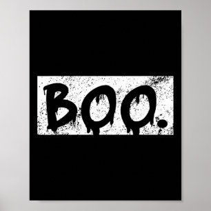 Vintage Boo Lustiges Retro Halloween Kostüm Männer Poster