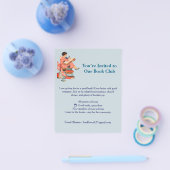 Vintage Book Lover Reading Illustration Flyer (Einzeln)