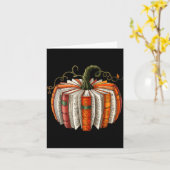 Vintage Book Pumpkin Autumn Fall Librarians Bookwo Karte (Gelbe Blume)