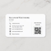 Vintage-Books-Autoren-QR-Code Visitenkarte (Rückseite)