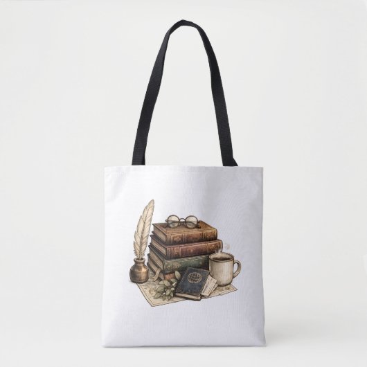 Vintage Books & Cozy Reading Nook | Tasche (Vorderseite)