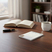 Vintage Books Library Card  Notizblock