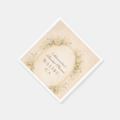 Vintage-Bookstack-Garten-Brautabschied Serviette (Ecke)