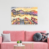 Vintage Boote Leinwanddruck (Insitu (Wohnzimmer))