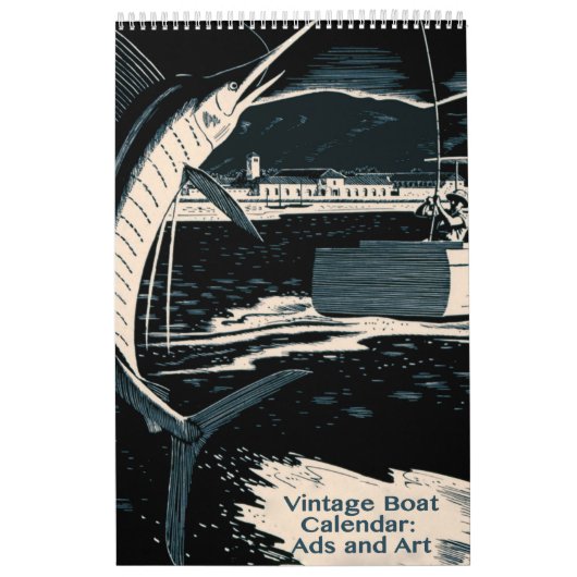 Vintage Boote und Wasserleben Kalender (Titelbild)