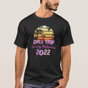 Vintage Boracay Philippinen Nur Mädchen Reise 2022 T-Shirt